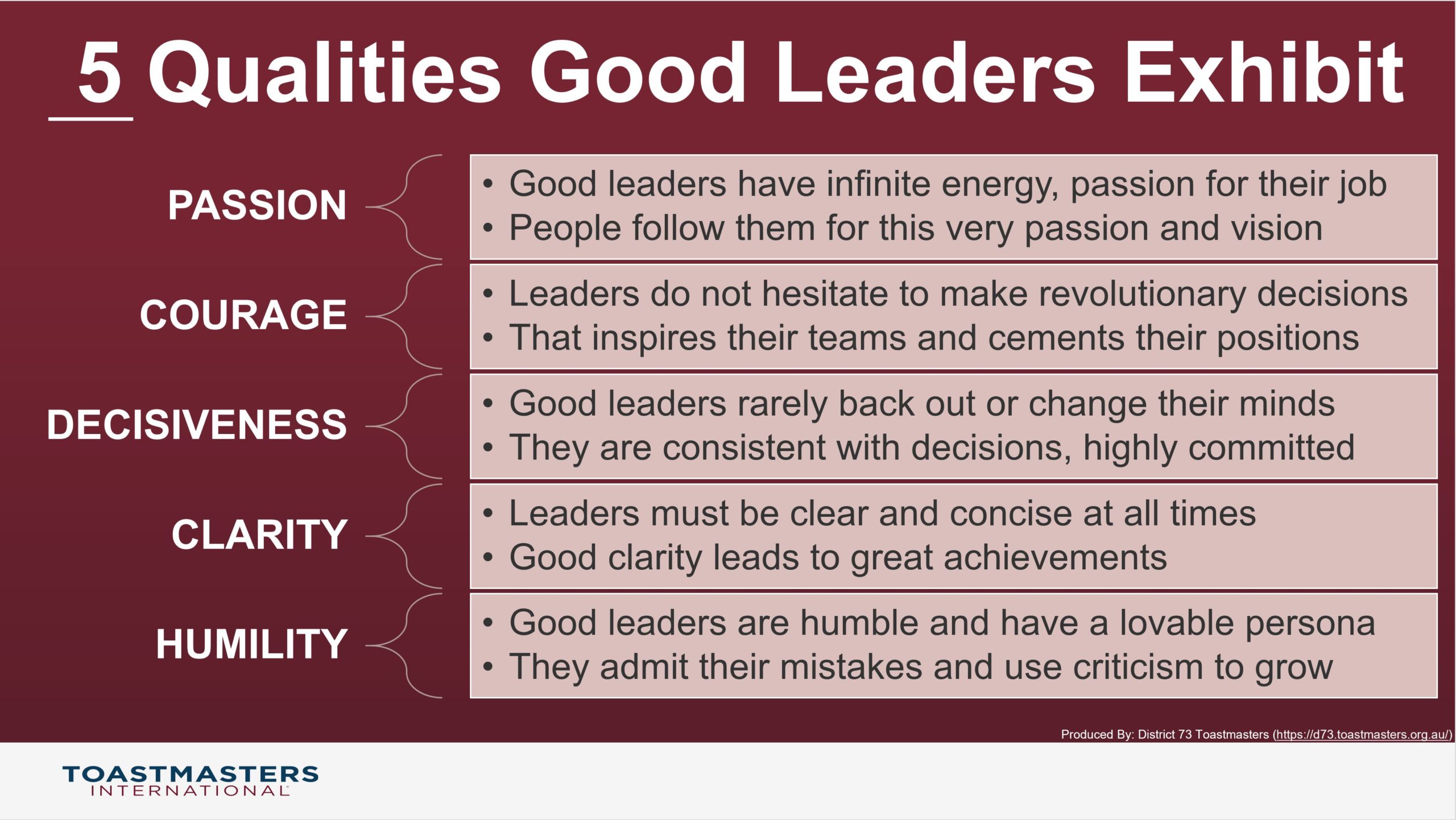 5 Qualities Good Leaders Exhibit