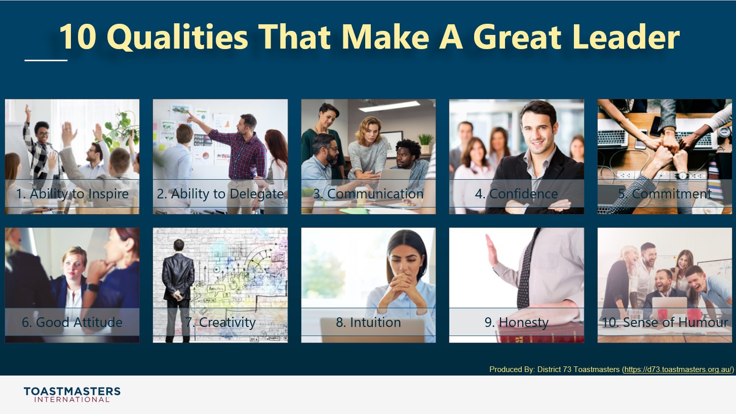What Does A Strong Leader Look Like District 73 Toastmasters Vic
